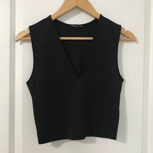 Zara v neck crop top